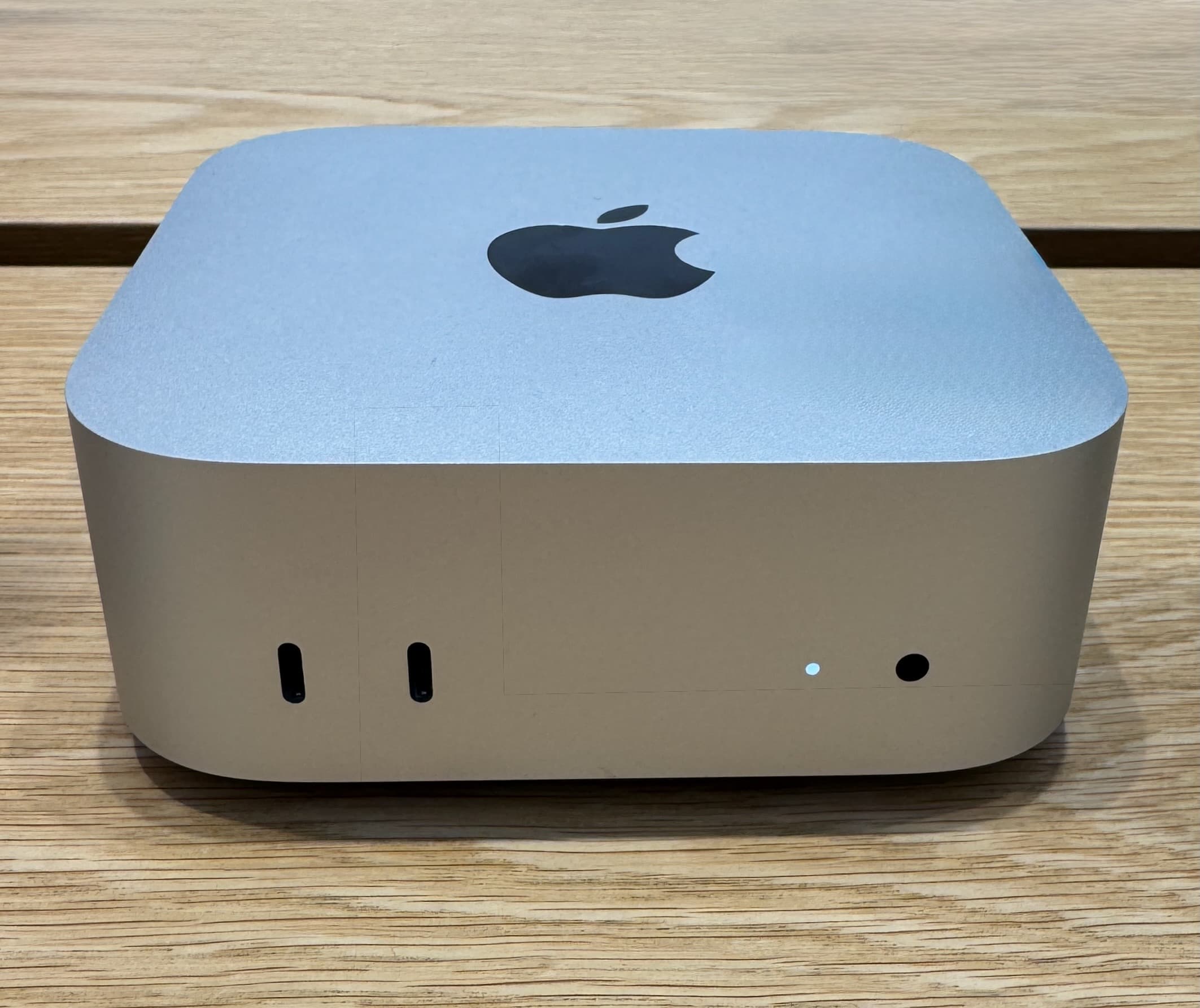 Apple Mac mini on a desk